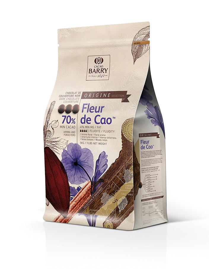 Шоколад темный Fleur de Cao 70% Cacao Barry (5 кг)