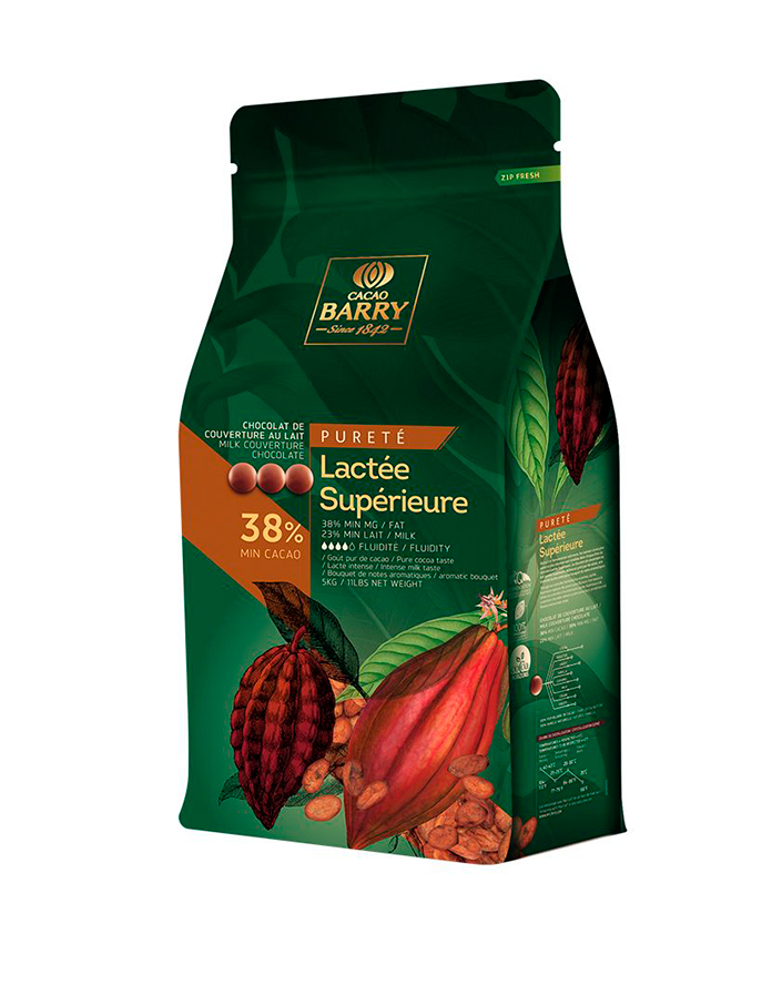 Шоколад молочный Lactee Superieure 38% Cacao Barry (5 кг)