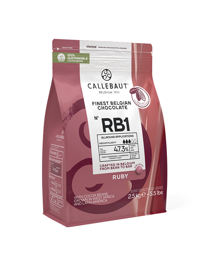 Рубиновый шоколад Ruby Callebaut 2,5 кг