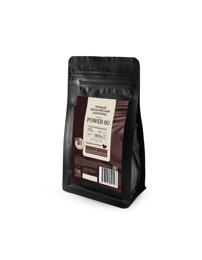 Шоколад горький Callebaut Power 80% (0,2 кг)