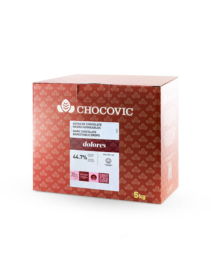 Термостабильные капли из темного шоколада Chocovic Dolores (5 кг)