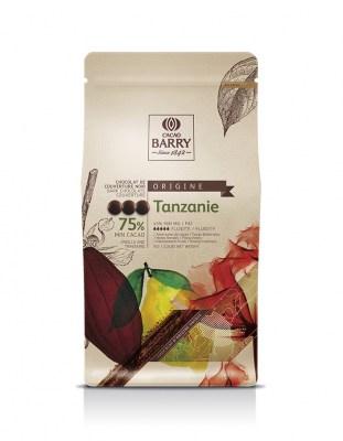 Шоколад темный Tanzanie 75% Cacao Barry (1 кг)
