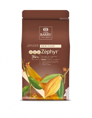 Шоколад белый Zephyr 34% Cacao Barry (5 кг)