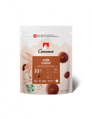 Шоколад молочный Carma Claire 33% (1,5 кг)