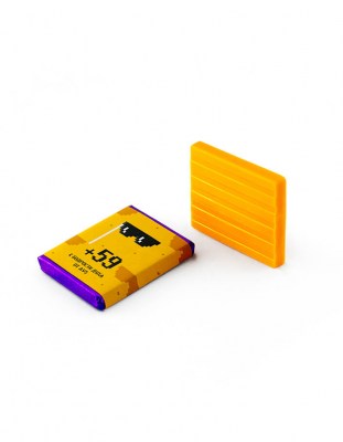 Цветной шоколад с логотипом прямоугольный 10 г